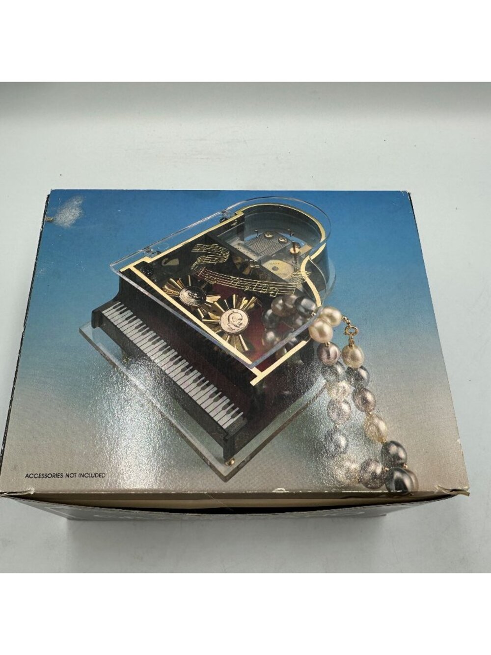 Musical Grand Piano Jewelry Box Acrylic Design Handcrafted Hong Kong Memory Tune